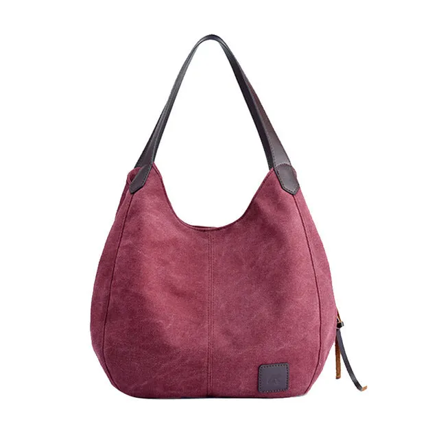 Women's Canvas Handbags Vintage High Quality