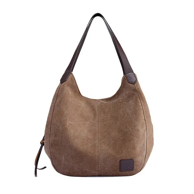 Women's Canvas Handbags Vintage High Quality